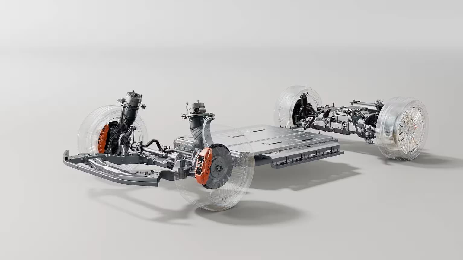 Closed dual-chamber air suspension