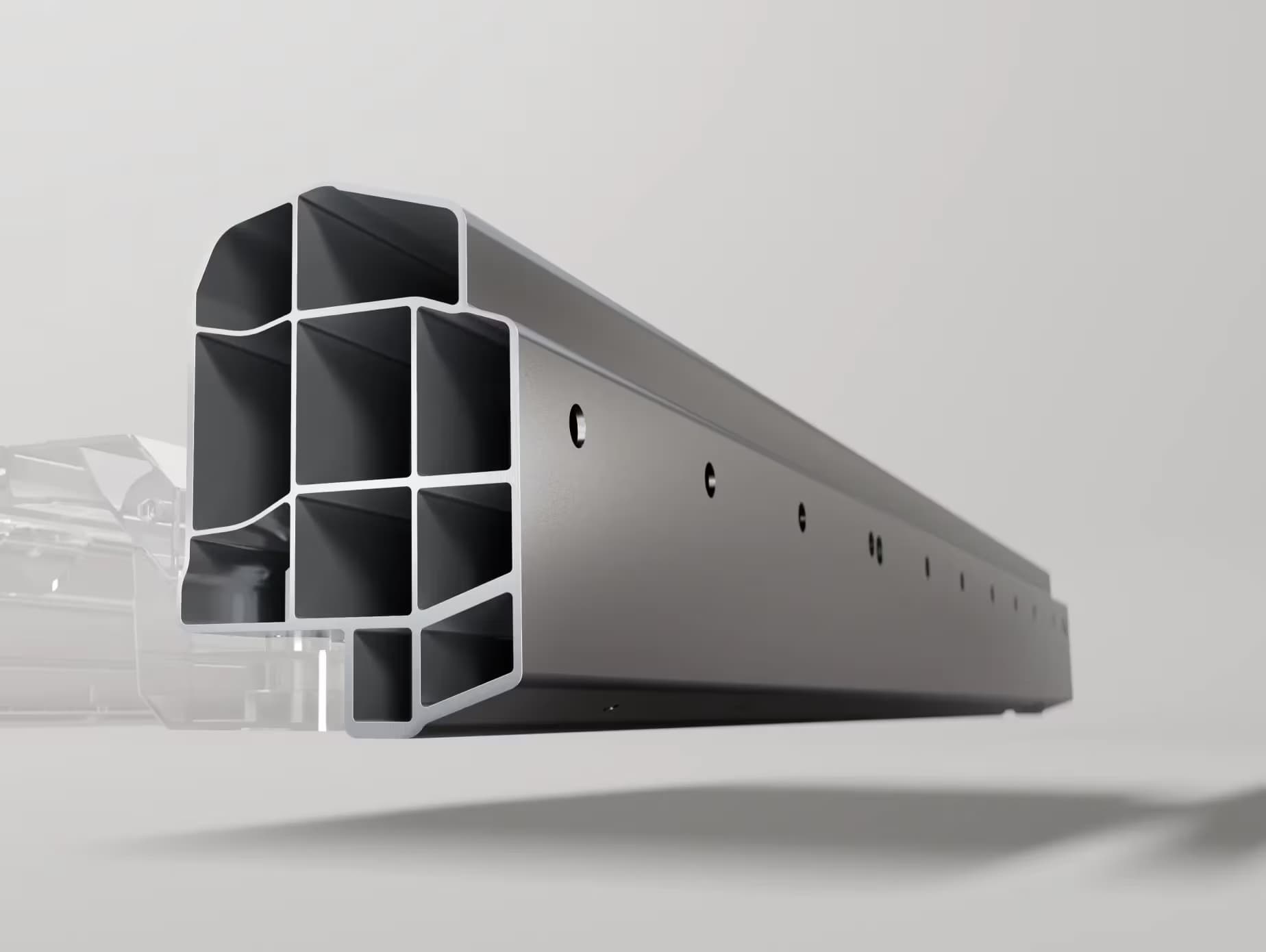 Ten-grid door sill guardrail